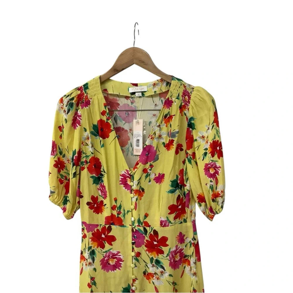 NWT Yumi Kim Golden Hour Dress Floral Sunnyside Yellow SM